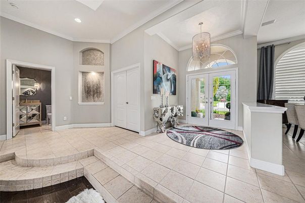 Chandelier, Interior, Recessed Lighting