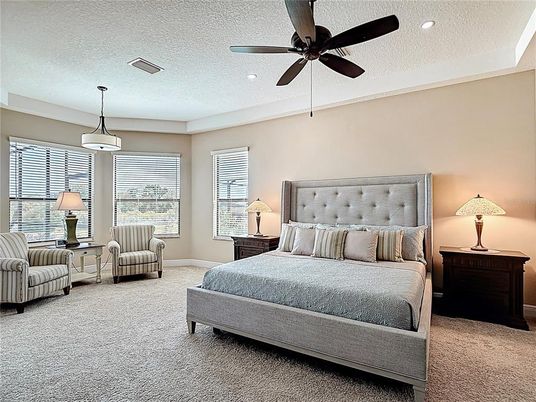 Bedroom, Interior, Pendant Lights, Recessed Lighting