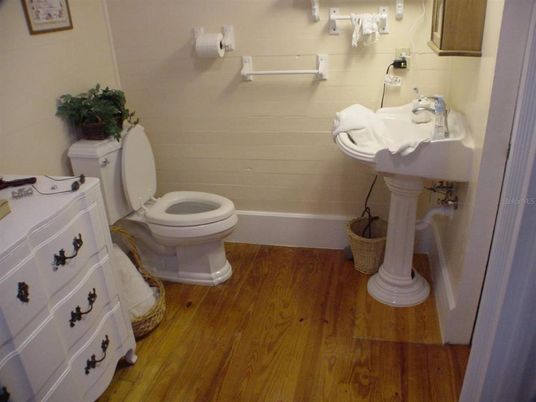 Bathroom, Interior, Wood Texture Flooring