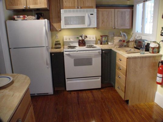 Interior, Kitchen, Wood Texture Flooring