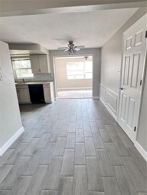 Interior, Kitchen, Wood Texture Flooring