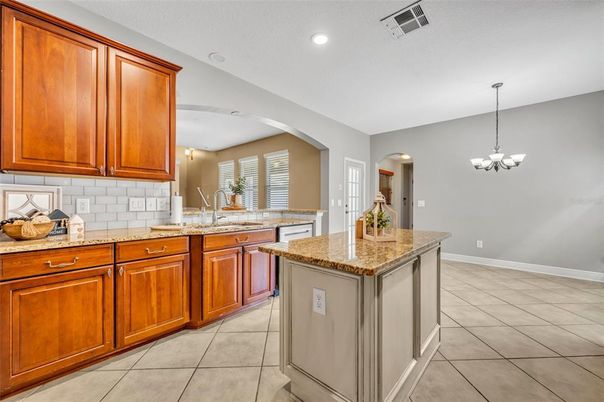Chandelier, Interior, Kitchen, Recessed Lighting