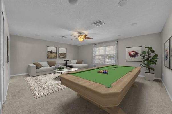 Billiard Table, Game Room, Interior, Living room