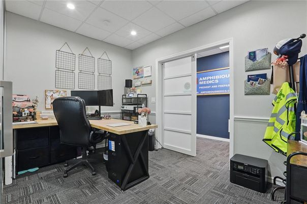Home Office, Interior, Recessed Lighting