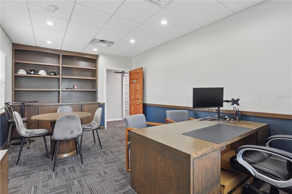 Home Office, Interior, Recessed Lighting