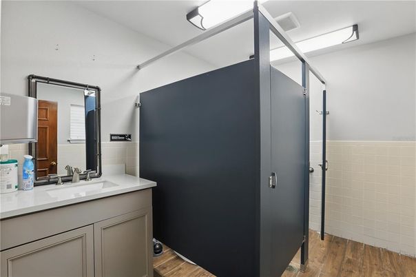 Bathroom, Interior, Wood Texture Flooring