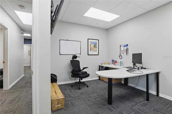 Home Office, Interior, Recessed Lighting