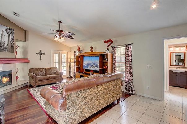 Fireplace, Interior, Living room, Wood Texture Flooring