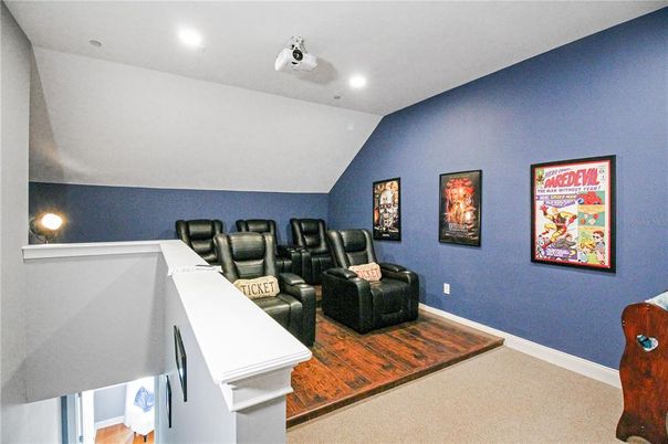 Home Theatre Room, Interior, Recessed Lighting, Theatre Room
