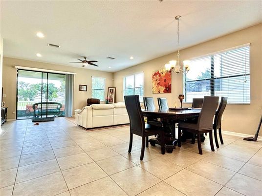Chandelier, Dining room, Interior, Recessed Lighting