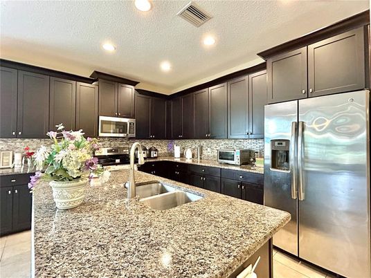 Interior, Kitchen, Recessed Lighting, Stainless Steel Appliances