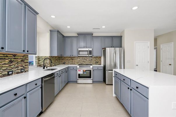 Interior, Kitchen, Recessed Lighting, Stainless Steel Appliances