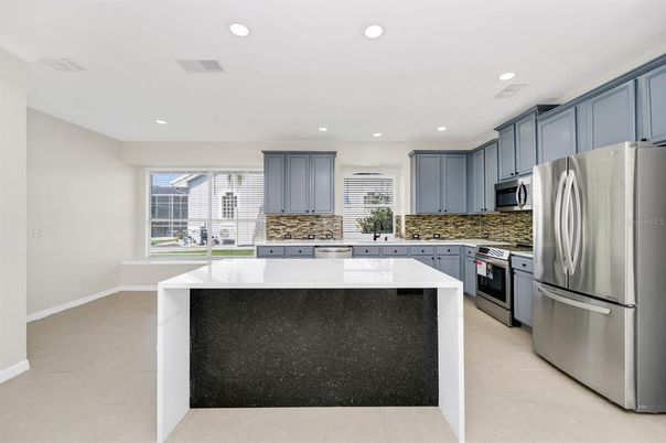 Interior, Kitchen, Recessed Lighting, Stainless Steel Appliances