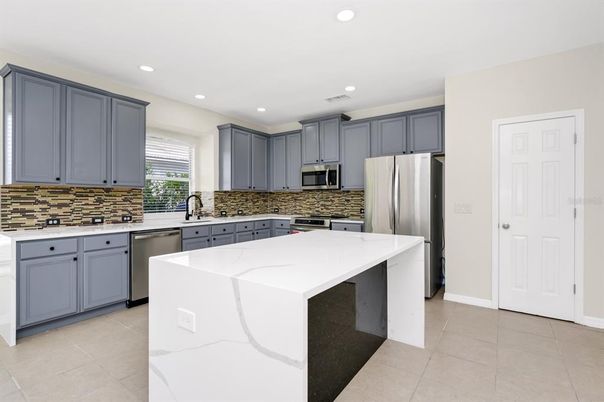 Interior, Kitchen, Recessed Lighting, Stainless Steel Appliances