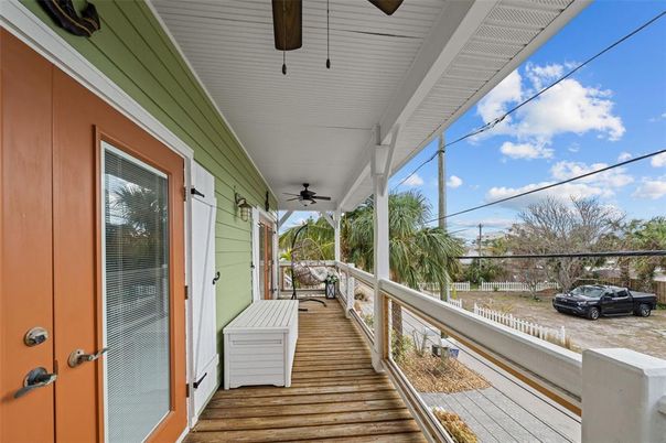 Exterior, Interior, Sun Room, Wood Texture Flooring