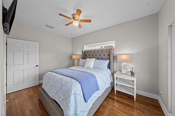 Bedroom, Interior, Wood Texture Flooring
