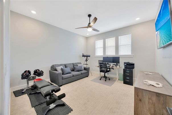 Fitness Equipment, Home Office, Interior, Recessed Lighting