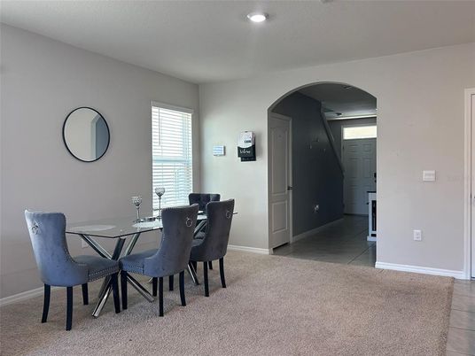 Dining room, Interior, Recessed Lighting