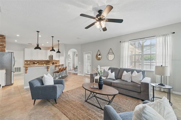 Interior, Kitchen, Living room, Pendant Lights, Recessed Lighting