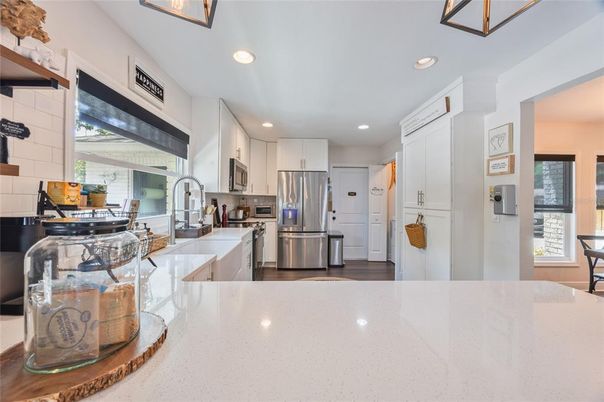 Interior, Kitchen, Recessed Lighting, Stainless Steel Appliances