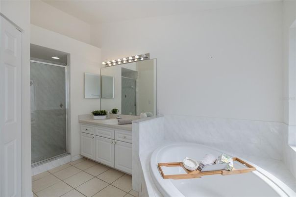 Bathroom, Dual Sink Vanities, Glass Shower, Interior