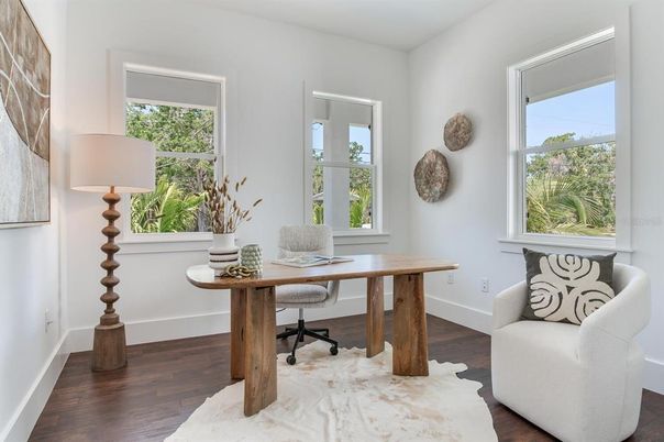 Home Office, Interior, Wood Texture Flooring