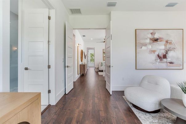 Interior, Recessed Lighting, Wood Texture Flooring