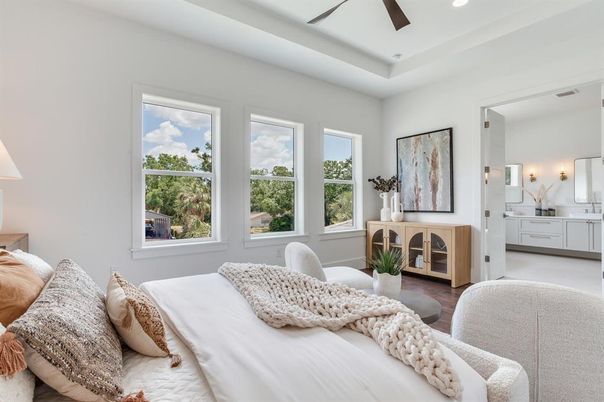 Bedroom, Interior, Recessed Lighting