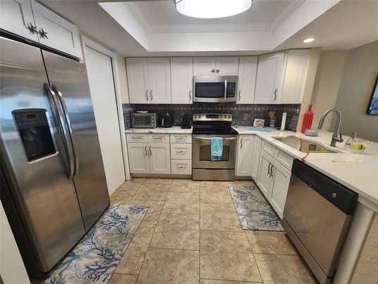 Interior, Kitchen, Recessed Lighting, Stainless Steel Appliances