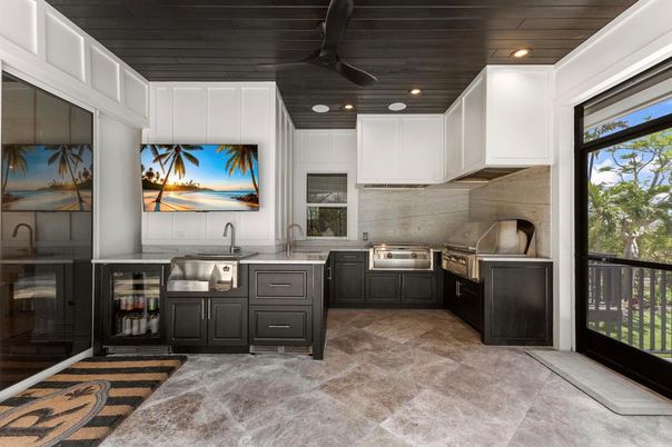 Interior, Kitchen, Recessed Lighting, Stainless Steel Appliances, Wooden Ceilings