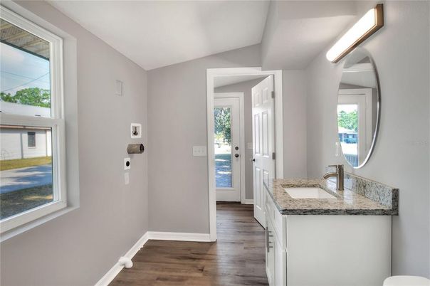 Bathroom, Interior, Wood Texture Flooring