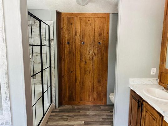 Bathroom, Interior, Wood Texture Flooring