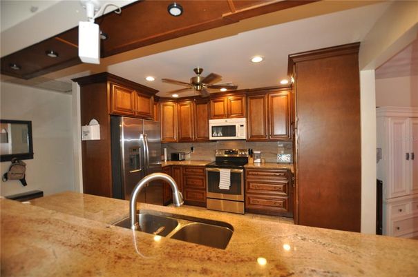 Interior, Kitchen, Recessed Lighting, Stainless Steel Appliances