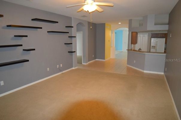 Empty room, Interior, Recessed Lighting