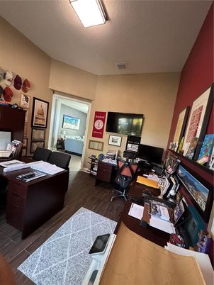 Home Office, Interior, Wood Texture Flooring
