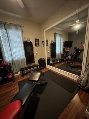 Fitness Equipment, Interior, Wood Texture Flooring