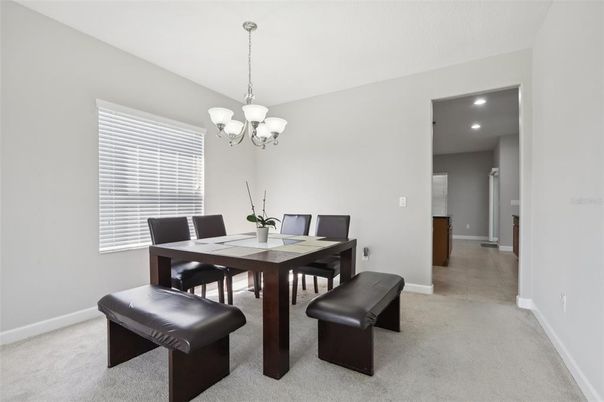 Chandelier, Dining room, Interior, Recessed Lighting