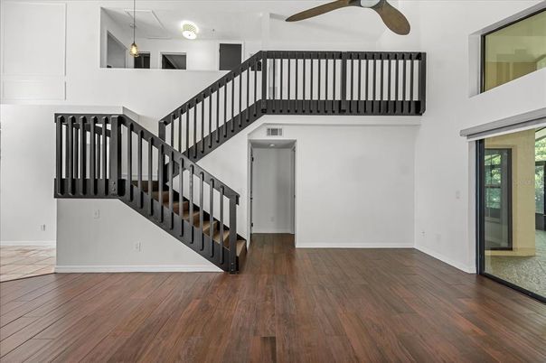 Interior, Pendant Lights, Wood Texture Flooring