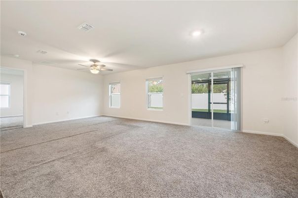 Empty room, Interior, Recessed Lighting