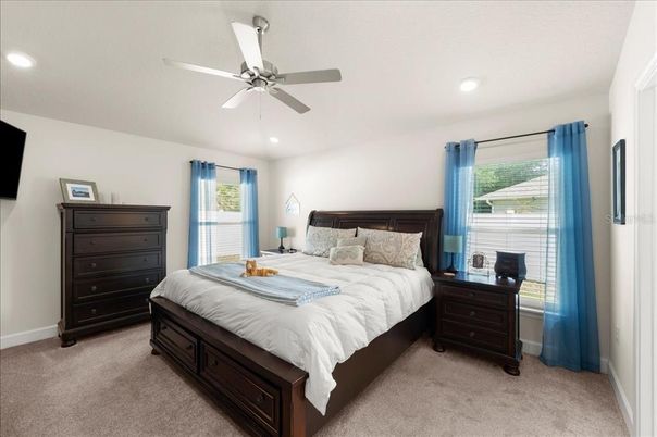 Bedroom, Interior, Recessed Lighting