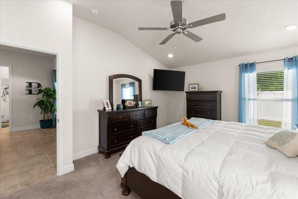 Bedroom, Interior, Recessed Lighting
