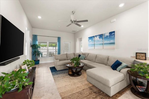 Interior, Living room, Recessed Lighting