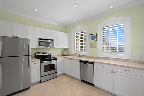 Interior, Kitchen, Recessed Lighting, Stainless Steel Appliances