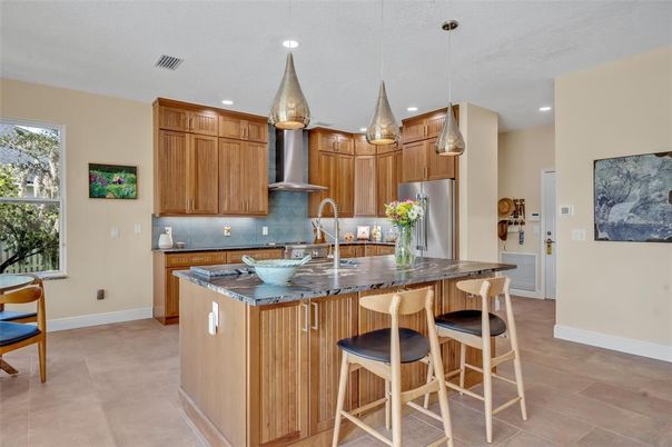 Interior, Kitchen, Pendant Lights, Recessed Lighting, Stainless Steel Appliances