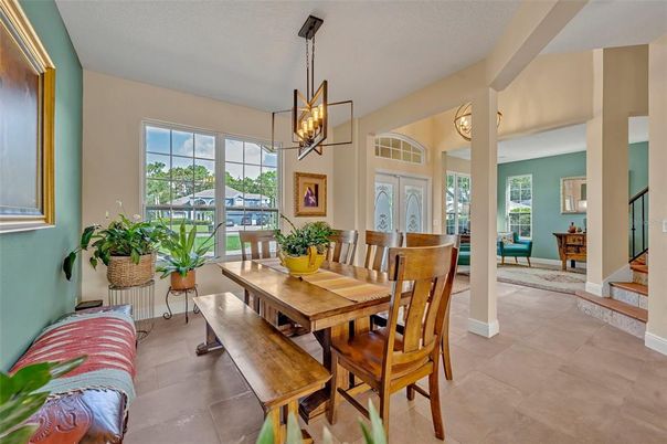 Dining room, Interior, Pendant Lights