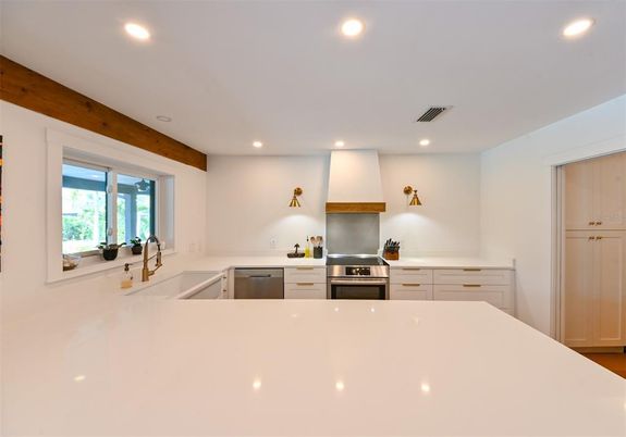 Interior, Kitchen, Recessed Lighting, Stainless Steel Appliances