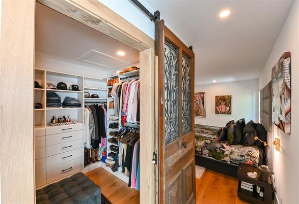 Interior, Recessed Lighting, Walk-in Closets, Wood Texture Flooring