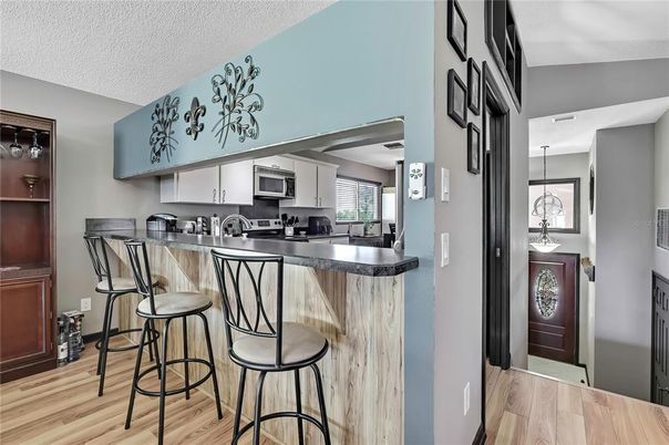 Interior, Kitchen, Wood Texture Flooring