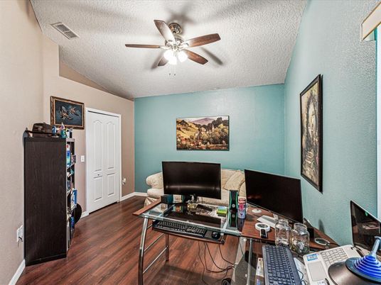 Home Office, Interior, Wood Texture Flooring