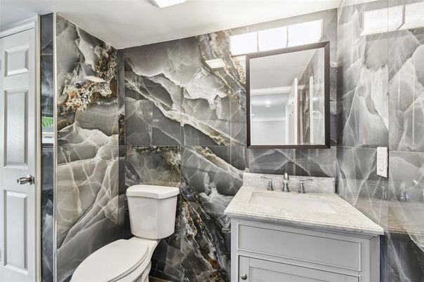 Bathroom, Interior, Marble Walls